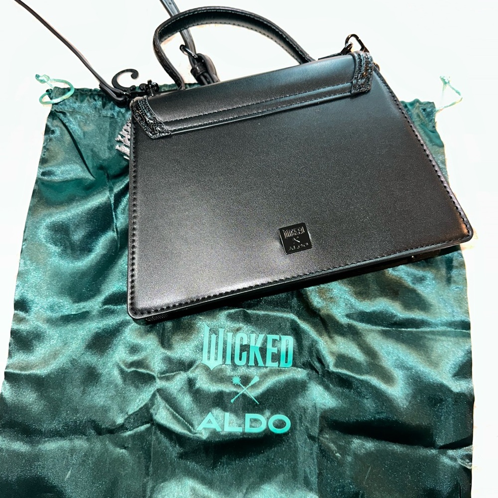 Aldo d Wicked Black Embellished Mini Top-Handle Bag - Picture 5 of 10